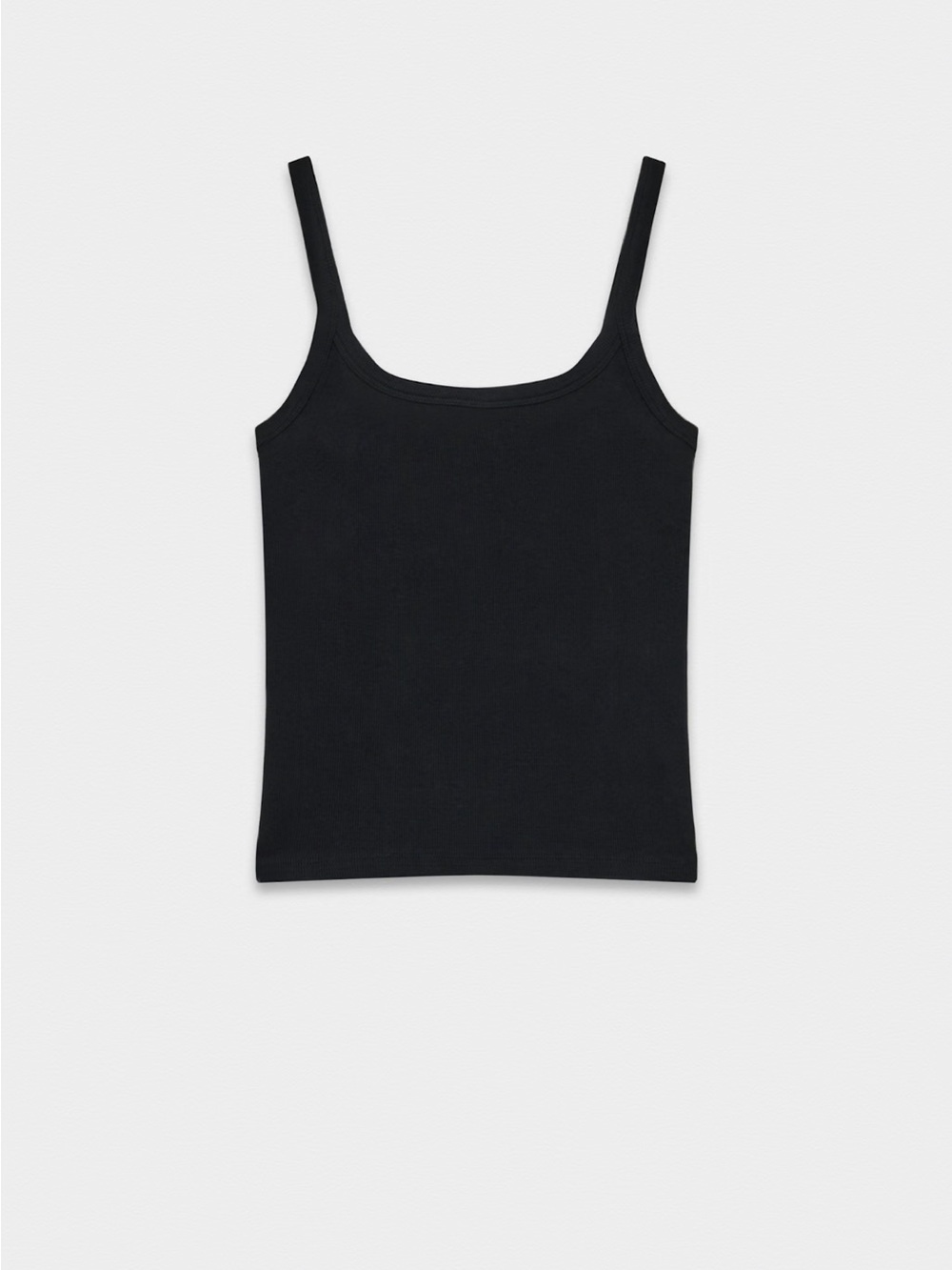 HomeStretch Rib Cami Tank - Black - Picture 3 of 5